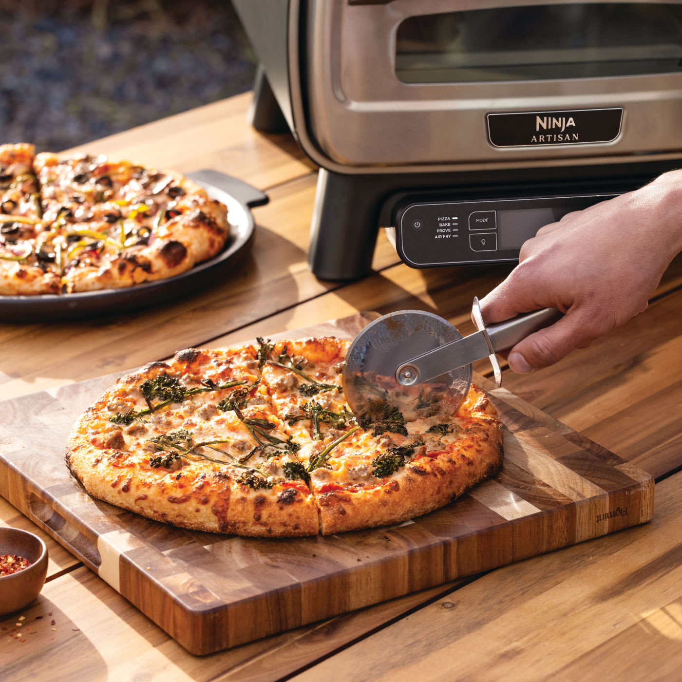 Image of Ninja Outdoor Artisan Pizza Oven - 5 pizza settings